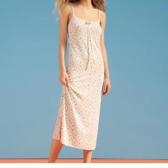 Zara Floral Print Knit Dress - Picture 1 of 5